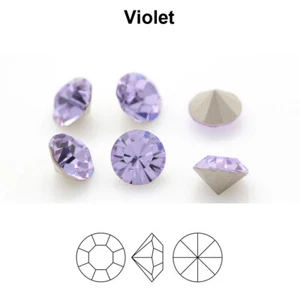 Genuine PRECIOSA 431 11 615 Chaton MAXIMA Round Stones Crystals Many Colors - Picture 1 of 19