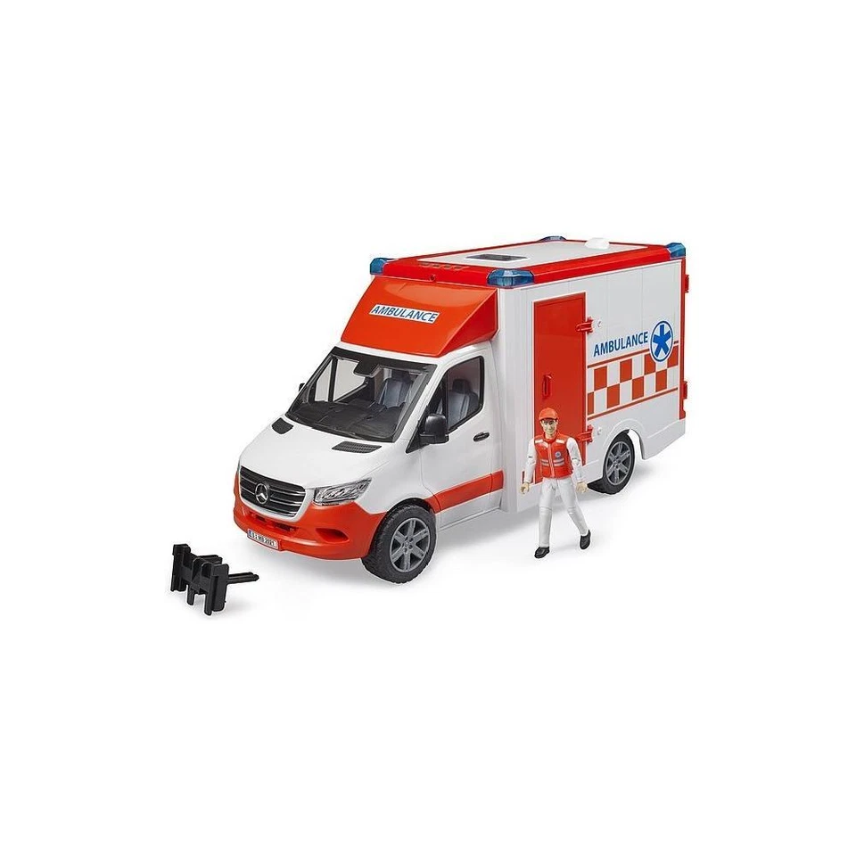 Ambulanza con autista MERCEDES SPRINTER 1:16 Bruder 02676  - Immagine 1 di 1