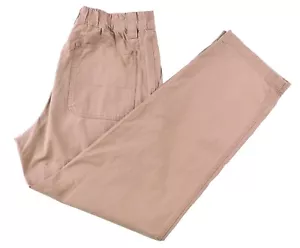 Uniqlo Jwanderson Khaki Tan Cotton Pleated Elastic Waist Chinos Pants 30-33 - Picture 1 of 10