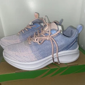 Women Lightweight Wedge Running Shoes - 5 or 5.5 (EU 36) Pink White Blue - Picture 1 of 9