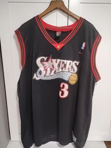Maglia Vintage ALLEN IVERSON Philadelphia 76ers #3 Vintage Nike NBA 3XL Uomo - Foto 1 di 23