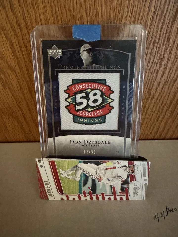 2007 Upper Deck Premier Premier Stitchings prata/50 Don Drysdale #PS-47 HOF - Imagem 1 de 3