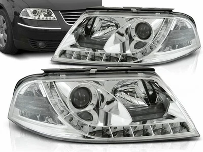 Led Scheinwerfer Set in chrom für VW Passat 3BG 09.2000-03.2005 - Bild 1 von 4