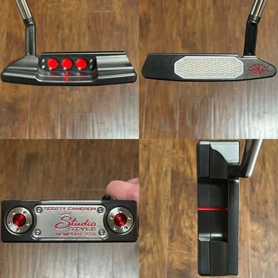 Scotty Cameron Studio Style Newport 2.5 Plus Putter - New - Xtreme Dark - Red - Image 1 of 4
