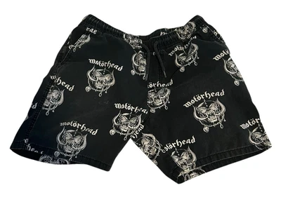 Pantalones Cortos Motörhead x H&M Para Hombres AOP Triple H HHH Tema Canción Cordón Algodón S Raro Foto 1 de 4