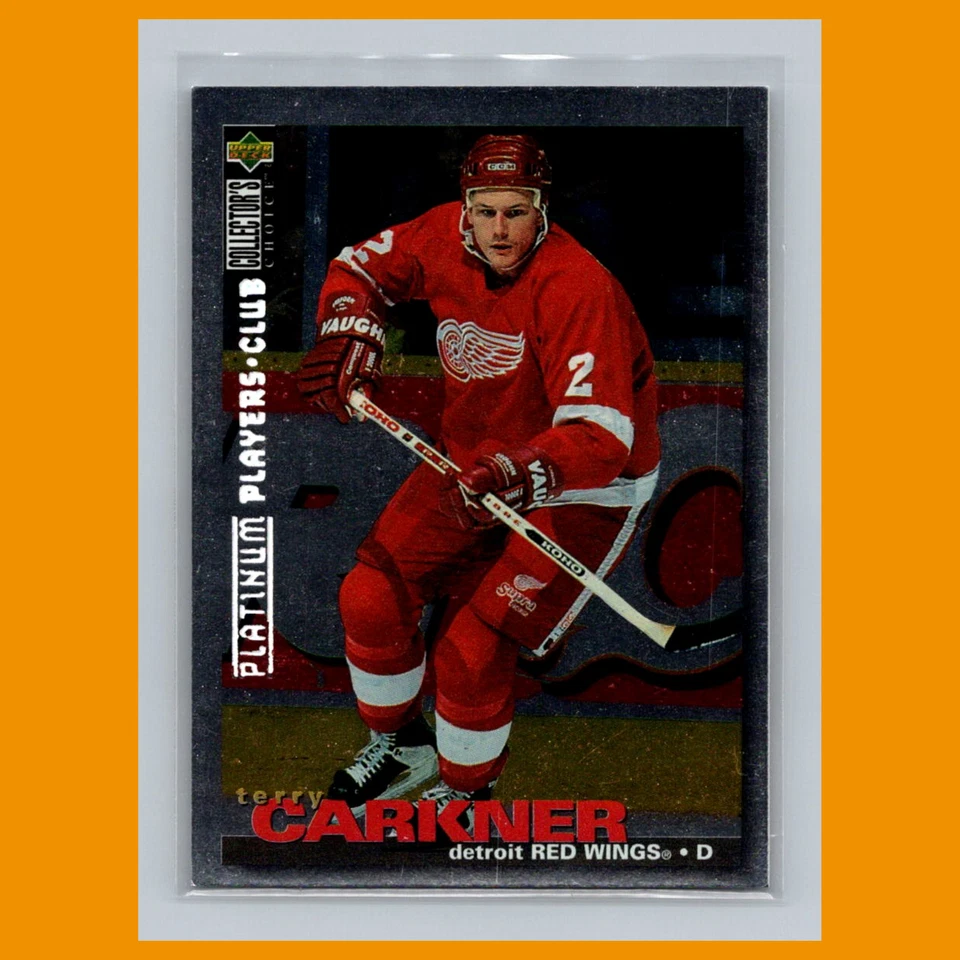 Terry Carkner #113 1995-96 Collectors Choice Players Club Platinum Hockey Card - Image 1 of 3
