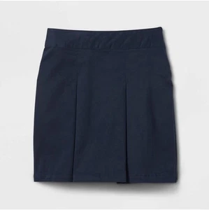 CAT & Jack *2 PACK* School Uniform Girls Navy Blue Pleated Skort Size 8- NWT - Picture 1 of 3