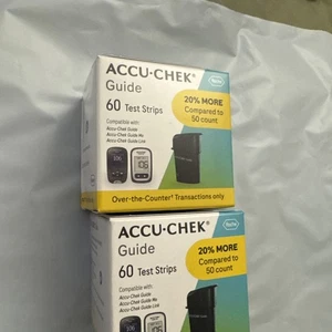 120 Accu-Chek Guide Blutzuckerteststreifen Ablaufdatum 11/2026 bis 01/2027 günstiger - Bild 1 von 2
