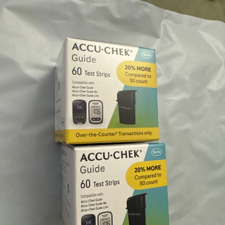 120 Accu-Chek Guide Blutzuckerteststreifen Ablaufdatum 11/2026 bis 01/2027 günstiger - Bild 1 von 2