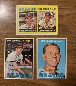 Lote de 3 Topps Atlanta Braves 1967 - Imagen 1 de 2