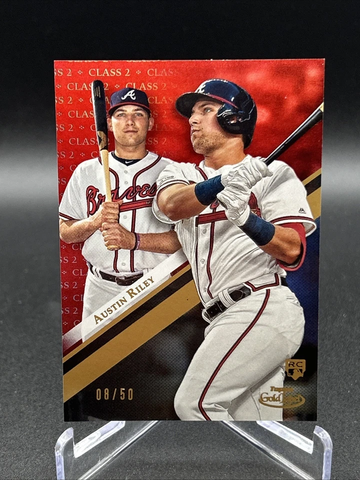 2019 Topps Gold Label Austin Riley #60 Class 2 Red /50 (RC) - Image 1 of 2