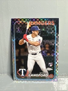 2024 Topps Chrome - Wyatt Langford #122 X-Fractor (RC) - Bild 1 von 2