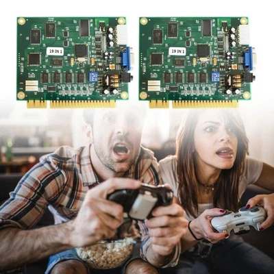 Universal JAMMA Board 19 in 1 Multiple Game Board CRT/VGA Support - Image 1 of 4