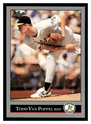 Todd Van Poppel #248 1992 Leaf Oakland Athletics - Image 1 of 2