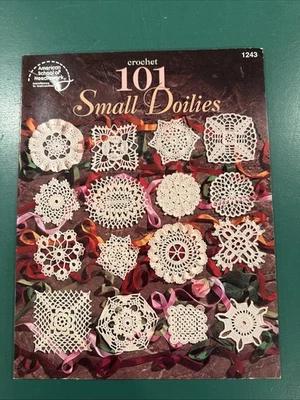 101 Small Doilies 3-1/2" to 6" Crochet Pattern Book 1243 EUC - Image 1 of 4