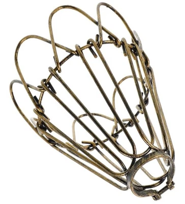 Cubierta de luz colgante industrial vintage de alambre de hierro hueco. Nuevo Foto 1 de 4