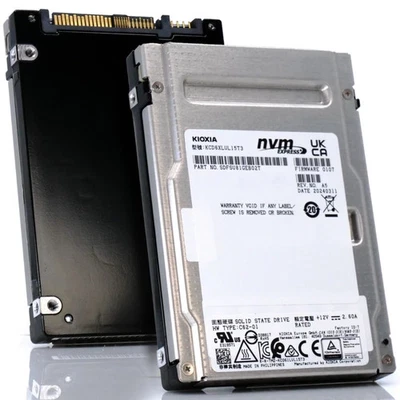 Kioxia CD6-R 15.36TB KCD6XLUL15T3 PCIe 4.0 X4 8GB/s TLC 1 DWPD U.3 NVMe 2.5" SSD - Image 1 of 3