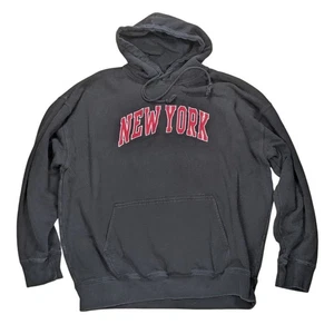 Felpa con cappuccio John Galt Brandy Melville New York nera pullover felpa donna XL - Foto 1 di 6