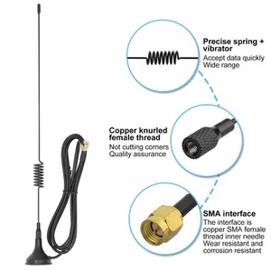 2Pcs Magnetic Antenna Copper Outdoor Waterproof Antennas For Vending Machine MF - Photo 1/12