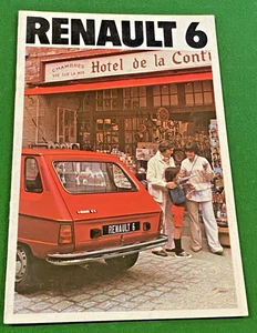 Brochure de Vente  RENAULT 6 - 1979 - Bel Etat. - Picture 1 of 6