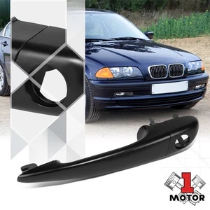 [Delantero izquierdo] Manija de tracción exterior negra cebada para 00-05 BMW Serie 3 E46 - Imagen 1 de 6