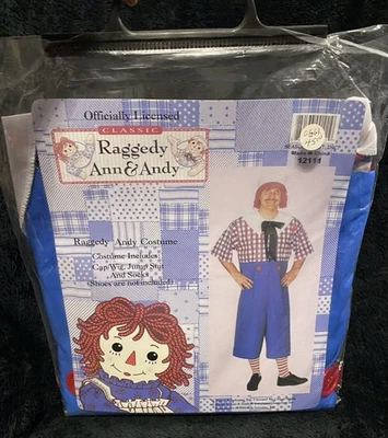 Officially Licensed Classic Raggedy Andy Adult Halloween Costume. One Size. - Image 1 of 4