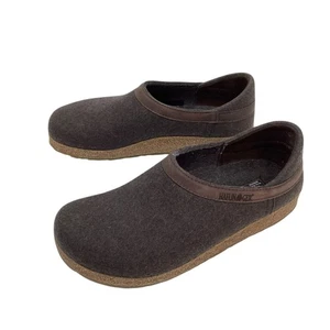Haflinger Grizzly Torben Unisex 41 Wollwelt geschlossener Absatz Clogs braun Slipper - Bild 1 von 10