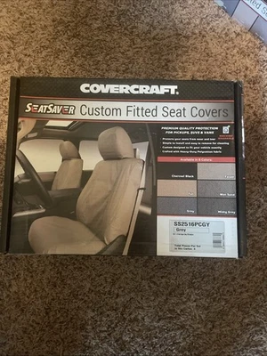 Seat Saver SS2516PCGY Polycotton SeatSaver Front Row Seat Covers Grey - Image 1 of 2