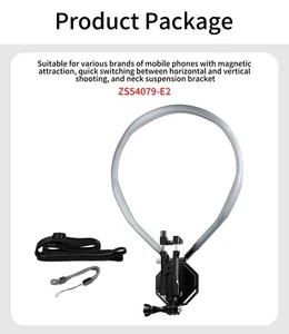 Magnetische für DJI Osmo Action Smartphone-Halshalterung Actionkamera-Zubehör - Picture 1 of 27