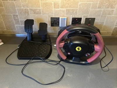 Thrustmaster Ferrari 458 Spider Steering Wheel with Foot Pedals - Red/Black - Image 1 of 3