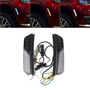 LED Fender Side Marker Lamps Blinker For Jeep Grand Cherokee 2021-2024 - Picture 1 of 17