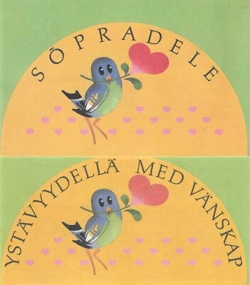 Friendship Valentine's Day Set Finland Estonia MNH Booklets Maxi Cover FDC 1993 - Image 1 of 4