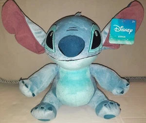 Disney Lilo & Stitch Med Large Blue Alien 13" Soft Toy Stuffed Plush Animal - Picture 1 of 4