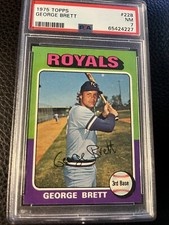 1975 Topps #228 George Brett PSA 7 Nice!