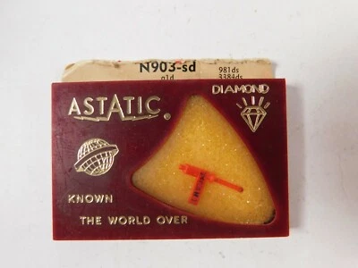 Vintage NOS Astatic N903-sd Genuine Diamond Phonograph Stylus Needle  - Image 1 of 2