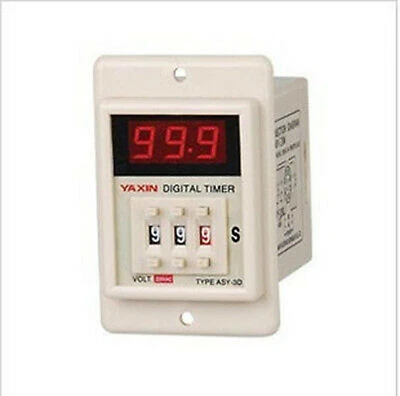 AC 220V Power ON Delay Timer Time Relay 1-999 Seconds - Image 1 of 4