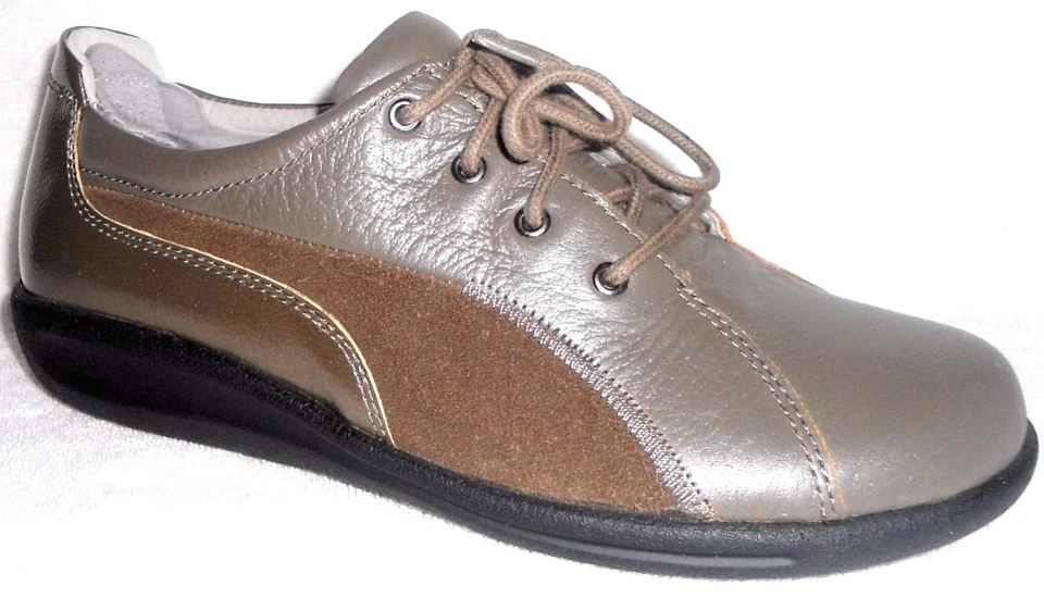 Nuevo ZAPATOS DEPORTIVOS SANITA FREESPIRIT FLORA CUERO TOPO, GAMUZA, CHAROL 5.5-6 M Foto 1 de 1