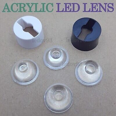 1W/3W/5W LED Lens 20mm Acrylic Optics Plastic Holder Angle 5 To 120 Degree • 2.14£
