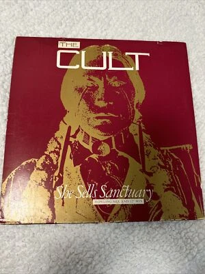 The Cult 🎸 She Sells Sanctuary (Howling Mix) 12" Mix Vinyl Record RARE VINTAGE - Image 1 of 4