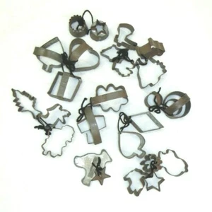 Antique Vintage Soldered Tin Cookie Cutters Biscuit Cutter Animal Shapes Lot 26 - Picture 1 of 10