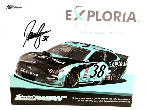 2019 DAVID RAGAN #38 FRM EXPLORIA RESORTS FORD NASCAR CUP SERIES POSTCARD Cover