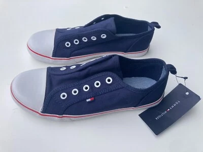 TOMMY HILFIGER KIDS' LACELESS SNEAKER SIZE 3 - Image 1 of 4