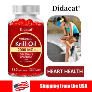 Krill oil 2000Mg capsule, condensed natural essence for physical mental vitality - Picture 1 of 12