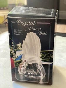 Campana de cena de cristal vintage - Manos de oración - De colección - Imagen 1 de 10