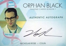 Orphan Black Season 1 Nicholas Rose as Colin Autograph Card NR