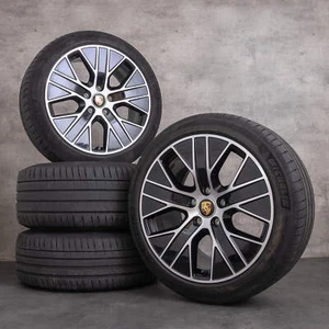 Llantas Porsche Taycan 20 pulgadas 9J1 summer wheels 9J1601025J 9J1601025K black - Imagen 1 de 5