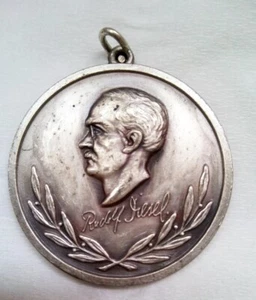 Gedenkmedaille "Rudolf Diesel" 1893 M.A.N Germany - Bild 1 von 2