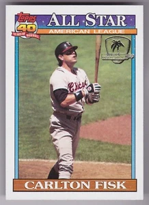 1991 Topps Carlton Fisk All Star Desert Shield White Sox Red Sox - Picture 1 of 2