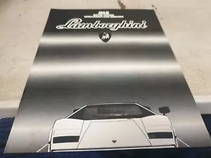 Folleto de venta original Lamborghini de 1980 COUNTACH LP400 Jalpa P350, LM - Imagen 1 de 3