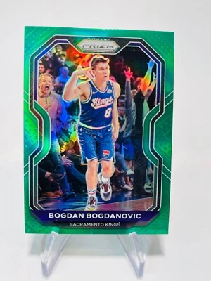 BOGDAN BOGDANOVIC 2020-21 Panini Prizm GREEN PRIZM Kings #27 - Image 1 of 2